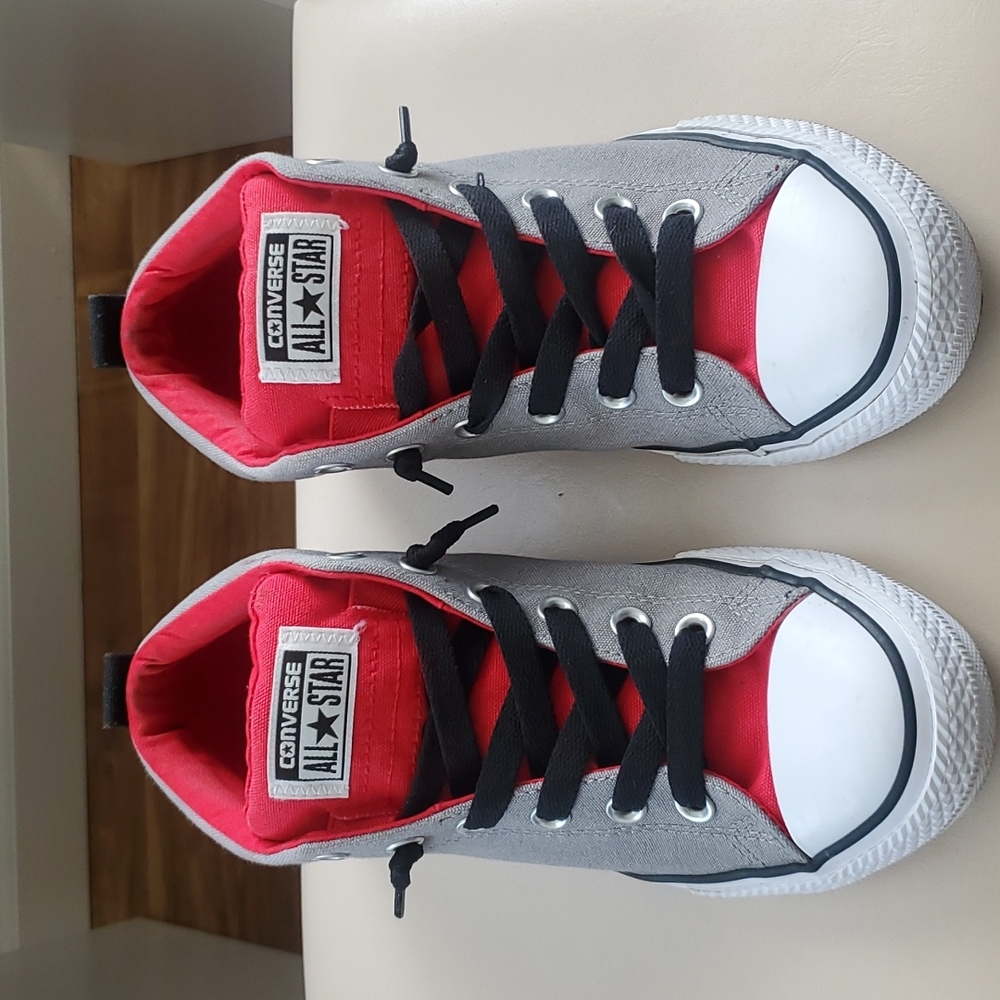 Black, Gray, & Red Converse